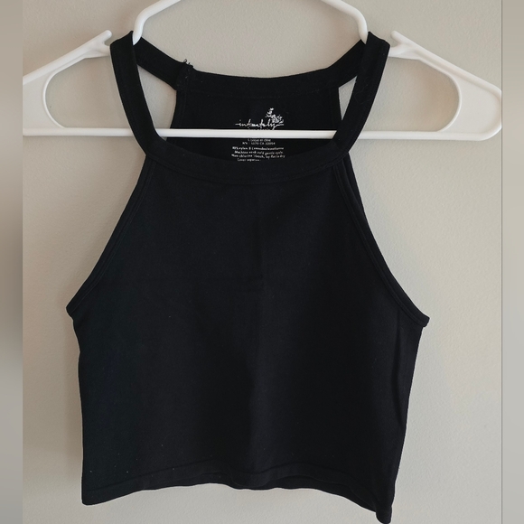 Black Halter Crop Top - Picture 1 of 1